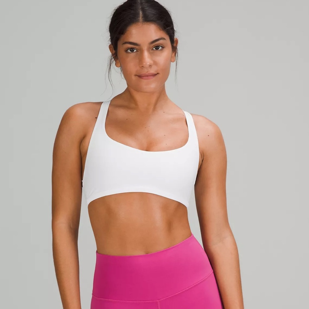 White lulu free to be bra